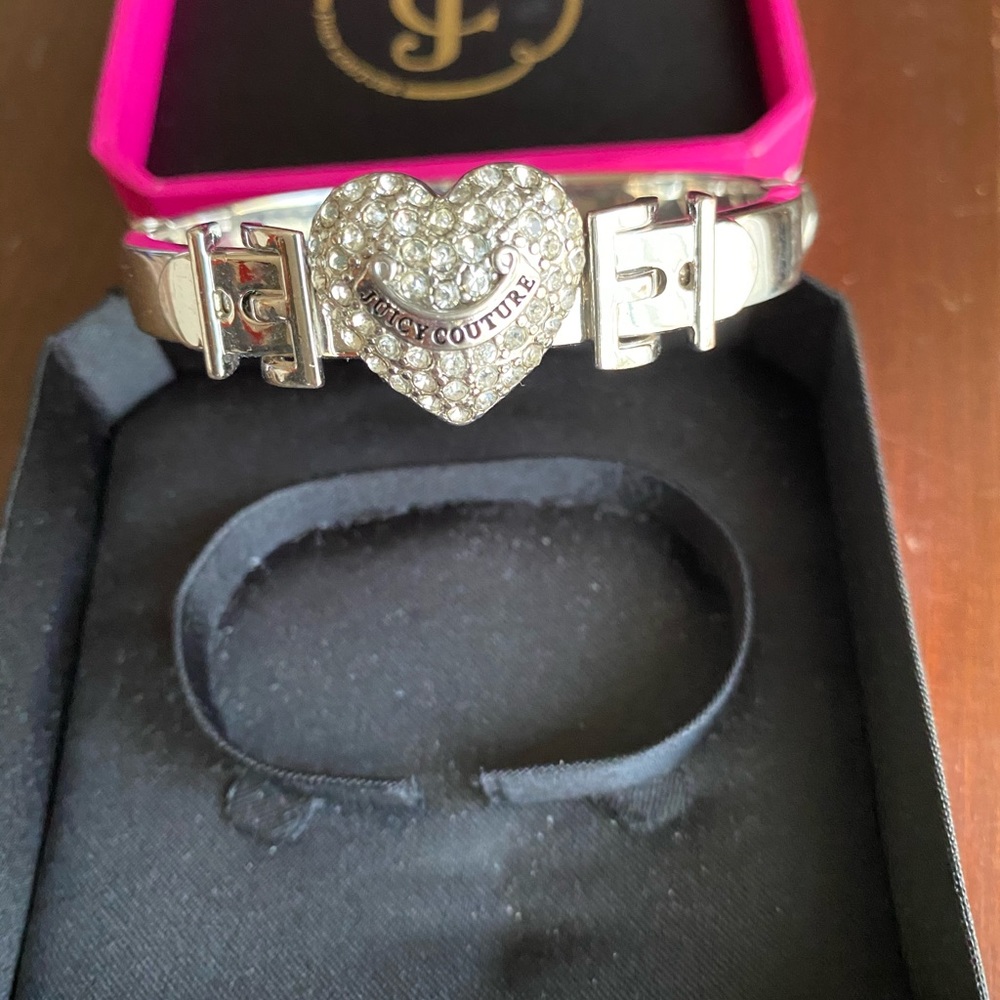 Juicy Couture Heart Bracelet-silver